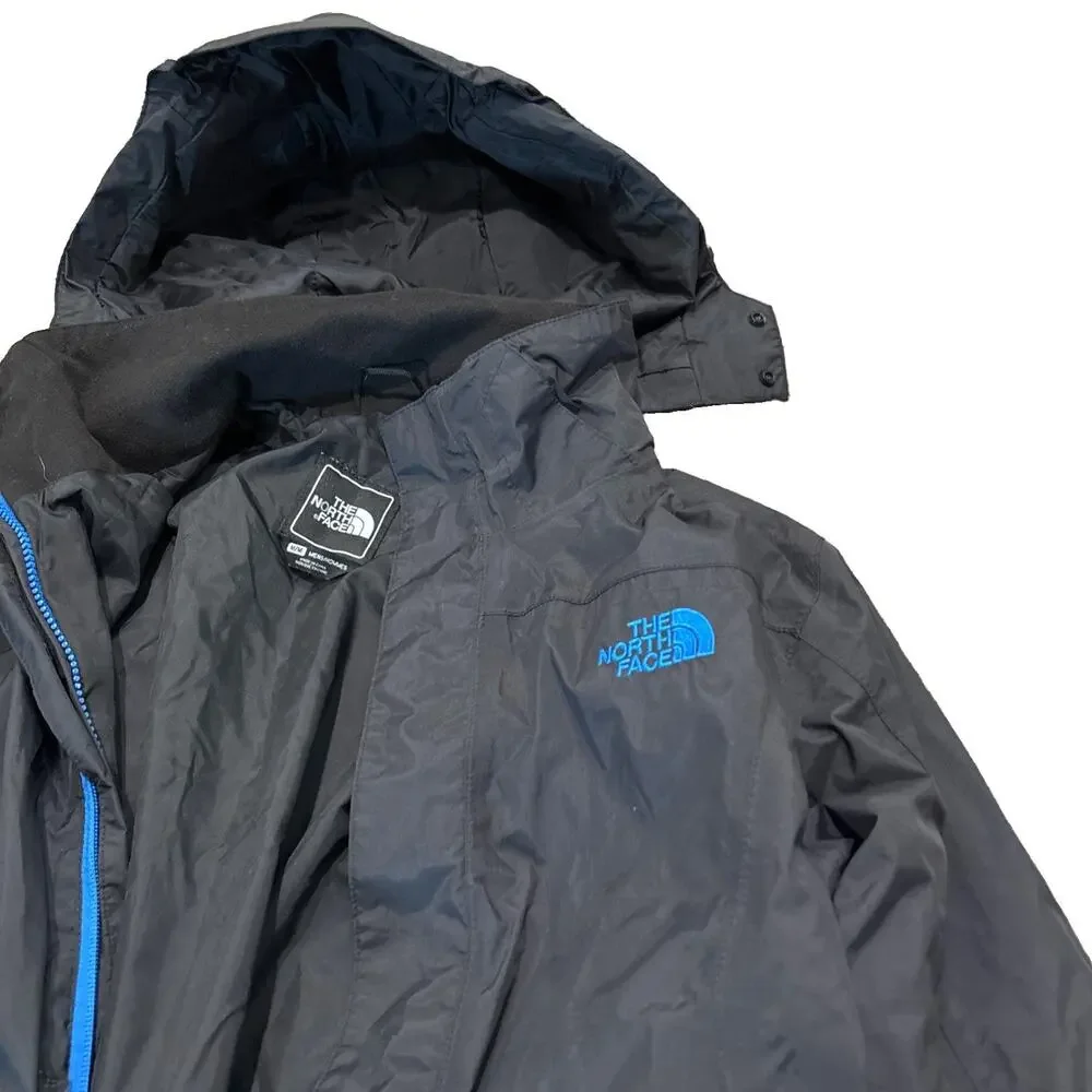 Men’s The North Face Size Medium Black Blue Shell Hyvent Light Jacket Ripstop